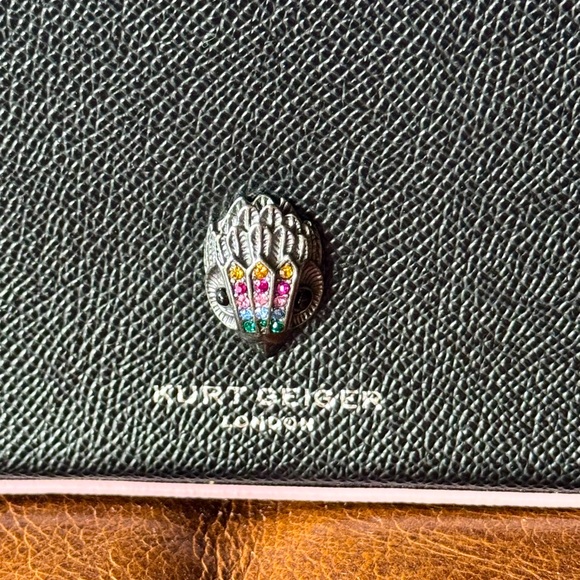 NWOT Kurt Geiger Black Crossbody Bag with Multicolor Accents - Picture 3 of 15